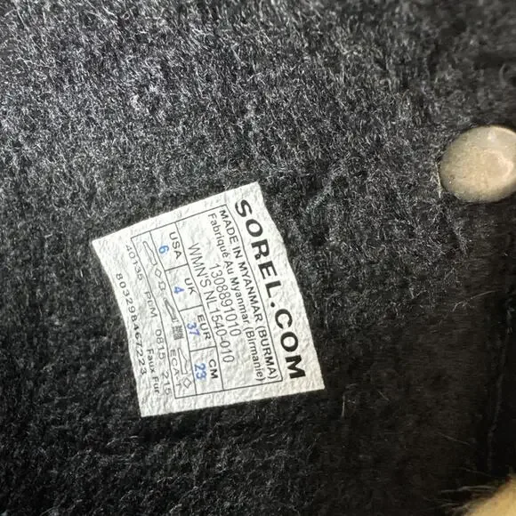 Sorel Boots Joan of Arctic Tall Winter Size 6 Waterproof Faux Fur Brown Tan Snow - Picture 6 of 6